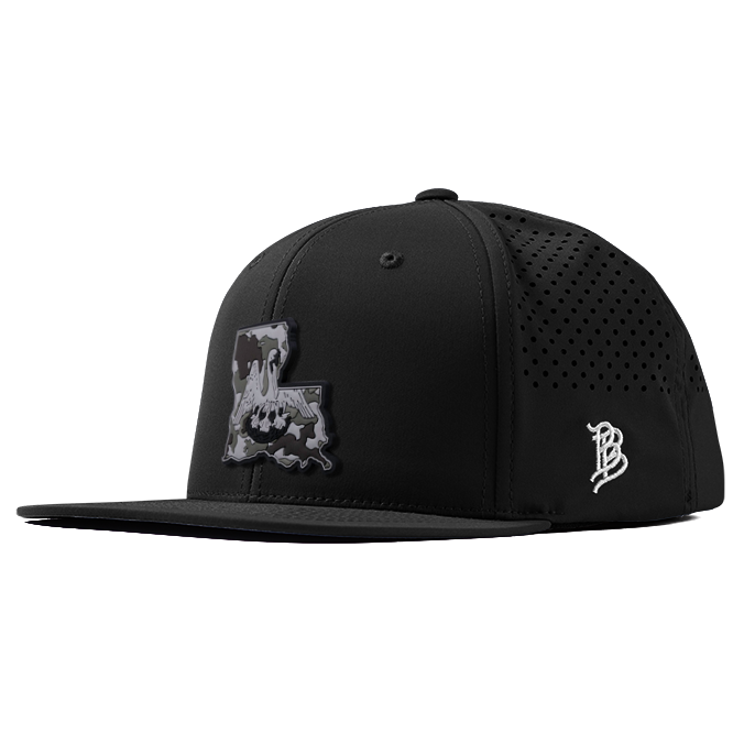 Louisiana Camo PVC Flat Performance Hat