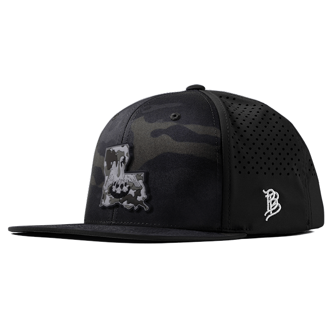 Louisiana Camo PVC Flat Performance Hat
