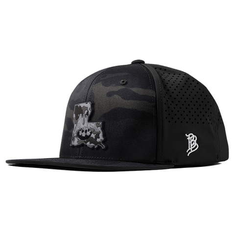 Louisiana Camo PVC Flat Performance Hat