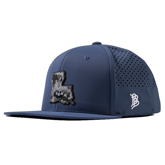 Louisiana Camo PVC Flat Performance Hat