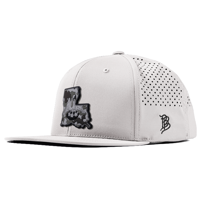 Louisiana Camo PVC Flat Performance Hat