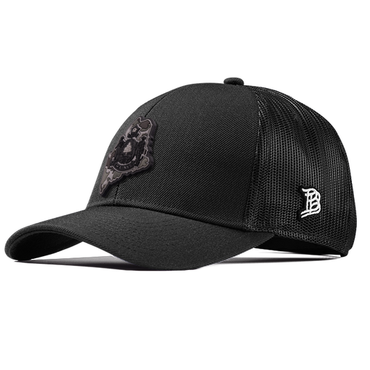Maine Camo Flexfit Snapback Trucker Back CURVED