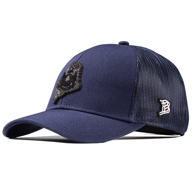 Maine Camo Flexfit Snapback Trucker Back CURVED