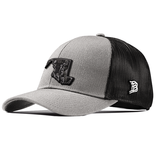 Maryland Camo Flexfit Snapback Trucker Back CURVED