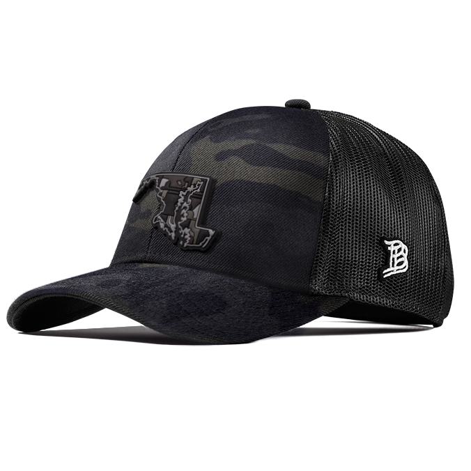 Maryland Camo Flexfit Snapback Trucker Back CURVED