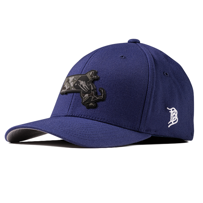 Massachusetts Camo PVC Flexfit Fitted