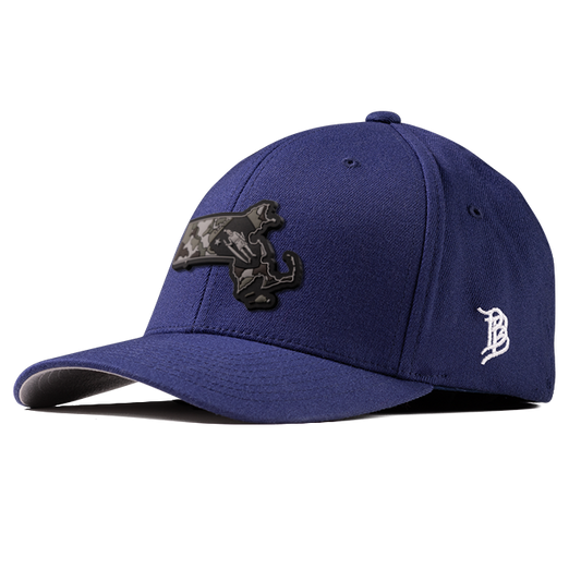 Massachusetts Camo PVC Flexfit Fitted