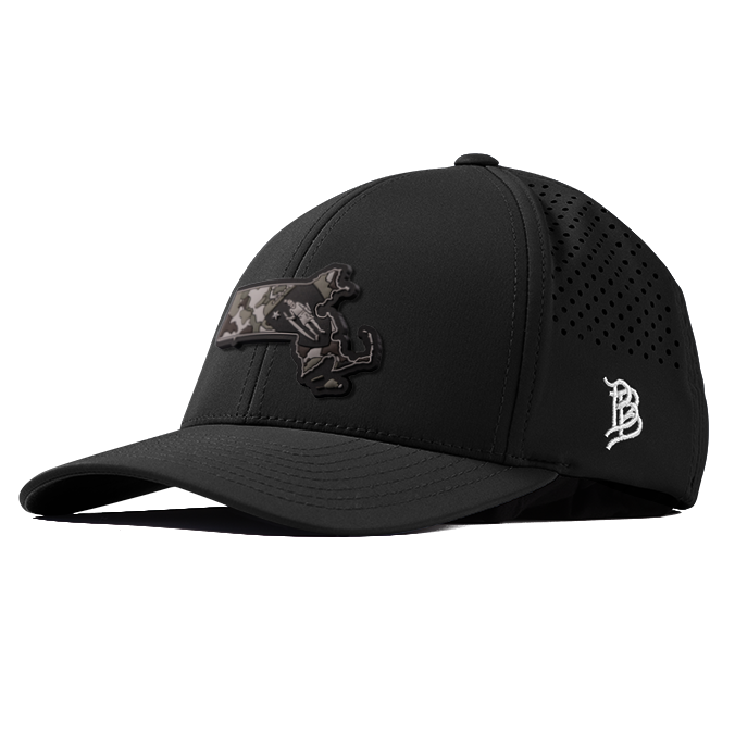 Massachusetts Camo PVC Curved Performance Hat