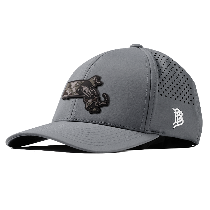 Massachusetts Camo PVC Curved Performance Hat