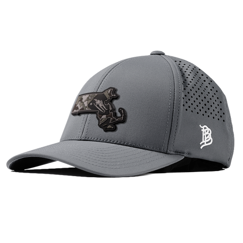 Massachusetts Camo PVC Curved Performance Hat