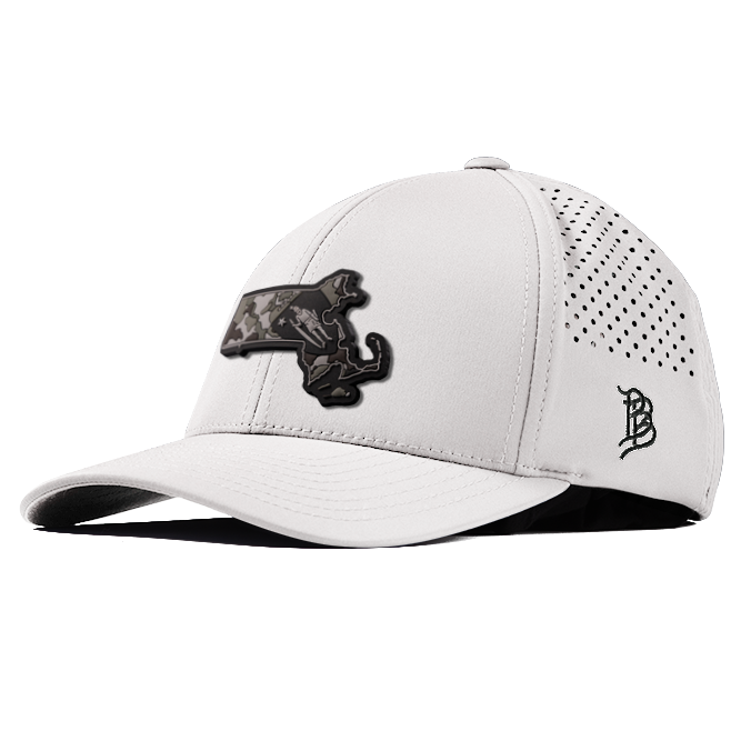 Massachusetts Camo PVC Curved Performance Hat