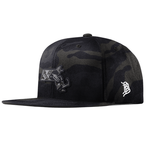 Massachusetts Camo PVC Classic Snapback