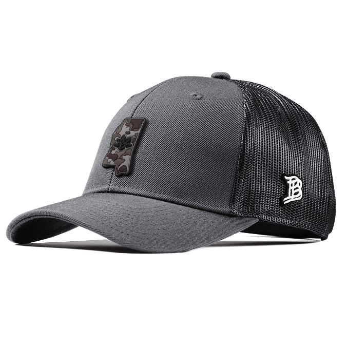Mississippi Camo PVC Curved Trucker