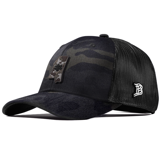 Mississippi Camo PVC Curved Trucker
