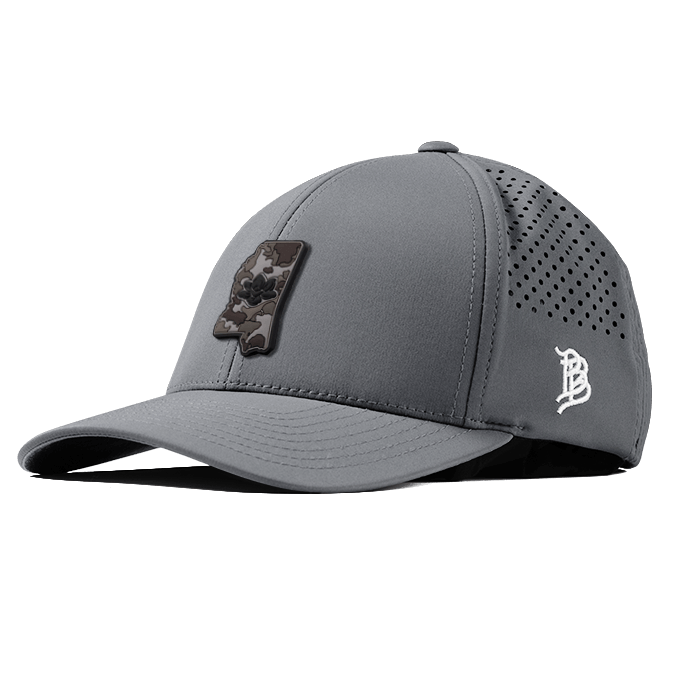 Mississippi Camo PVC Curved Performance Hat