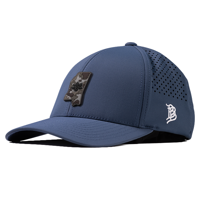 Mississippi Camo PVC Curved Performance Hat
