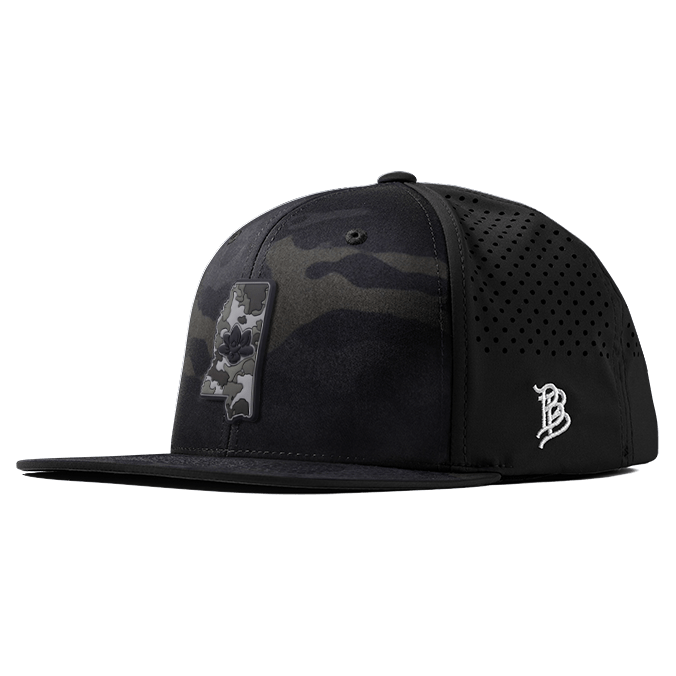 Mississippi Camo PVC Flat Performance Hat