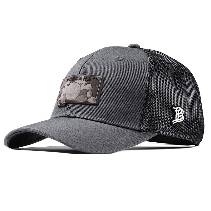 Montana Camo PVC Curved Trucker