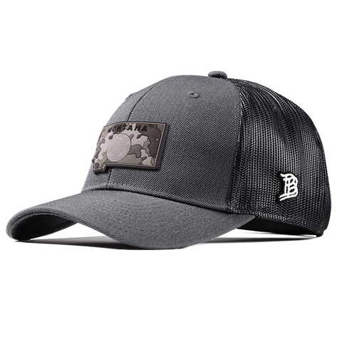 Montana Camo PVC Curved Trucker