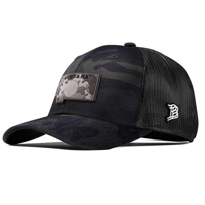 Montana Camo PVC Curved Trucker