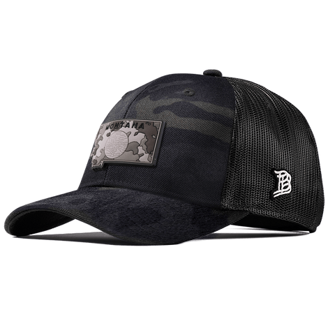 Montana Camo PVC Curved Trucker