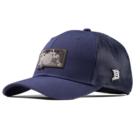 Montana Camo PVC Curved Trucker