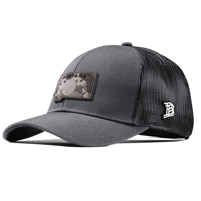 Montana Camo Flexfit Snapback Trucker Back CURVED