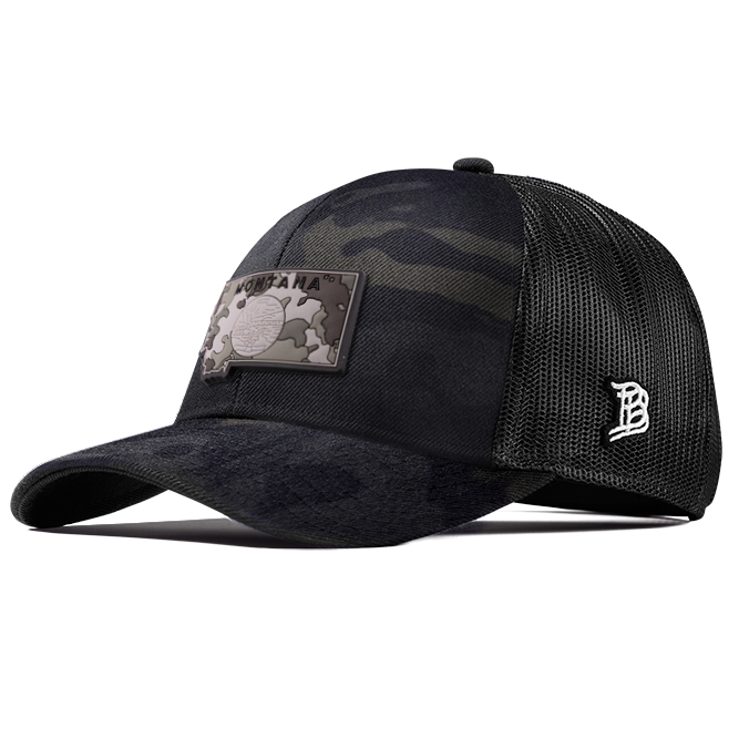 Montana Camo Flexfit Snapback Trucker Back CURVED