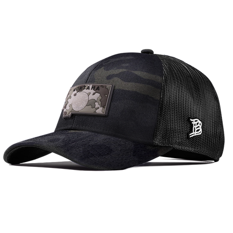 Montana Camo Flexfit Snapback Trucker Back CURVED