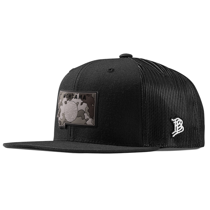 Montana Camo PVC Flat Trucker