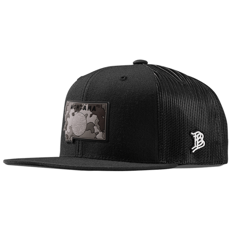Montana Camo PVC Flat Trucker