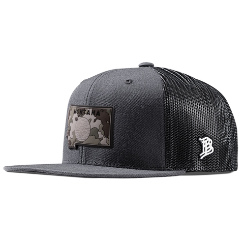 Montana Camo PVC Flat Trucker