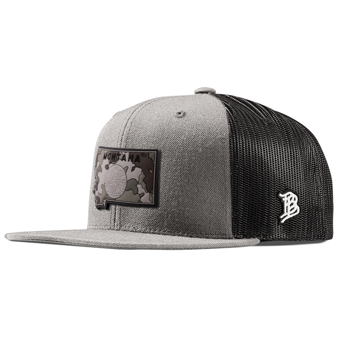 Montana Camo PVC Flat Trucker