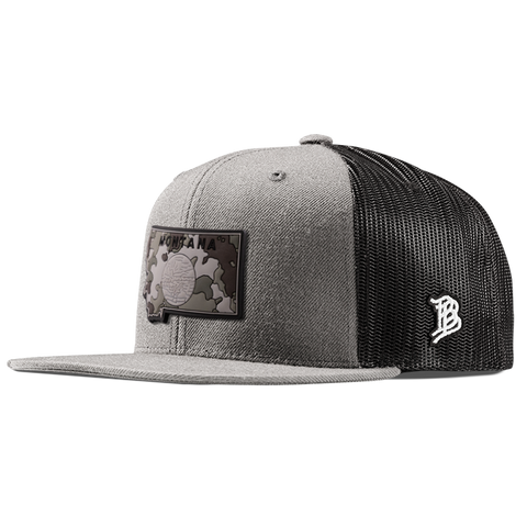 Montana Camo PVC Flat Trucker