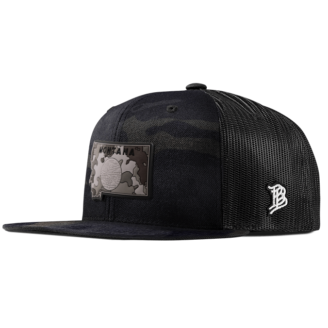 Montana Camo PVC Flat Trucker