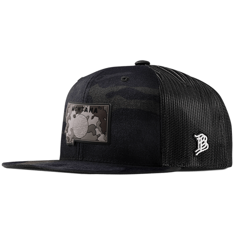Montana Camo PVC Flat Trucker