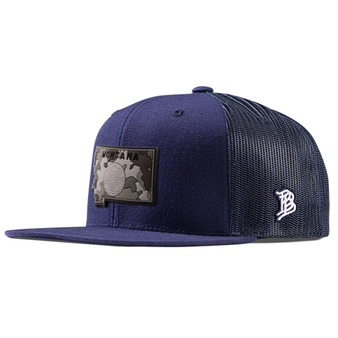 Montana Camo PVC Flat Trucker