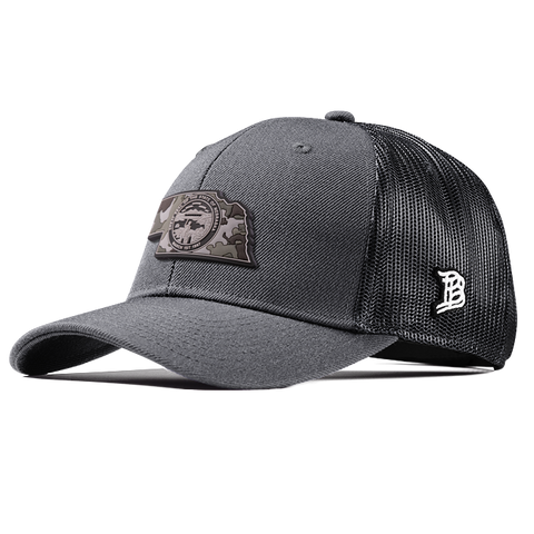 Nebraska Camo PVC Curved Trucker