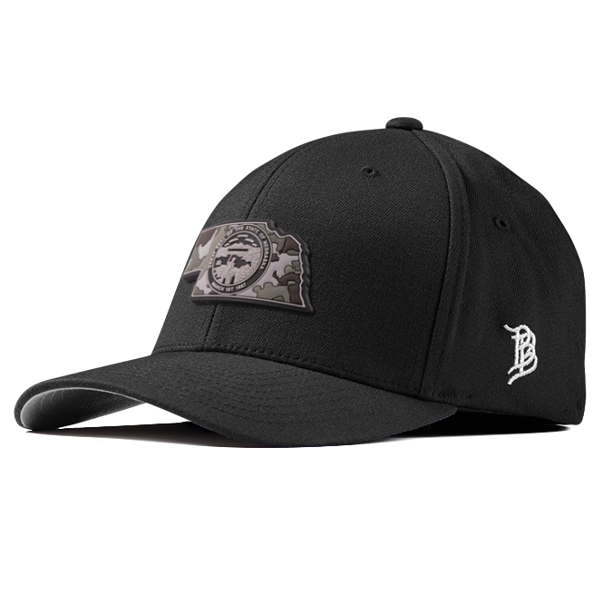 Nebraska Camo PVC Flexfit Fitted
