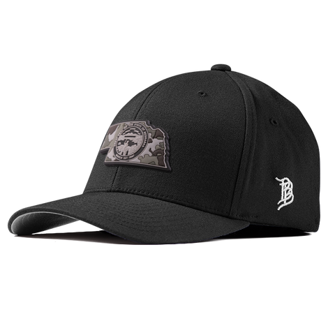 Nebraska Camo PVC Flexfit Fitted