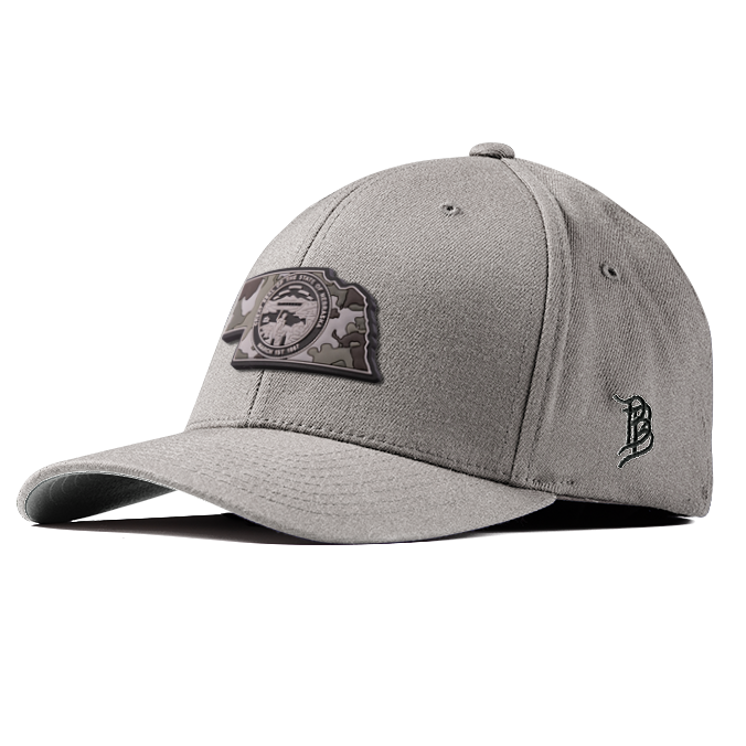 Nebraska Camo PVC Flexfit Fitted
