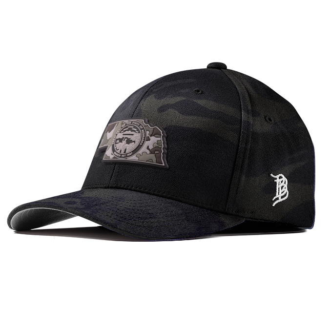 Nebraska Camo PVC Flexfit Fitted
