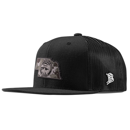 Nebraska Camo PVC Flat Trucker