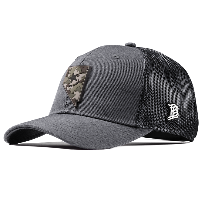 Nevada Camo PVC Curved Trucker