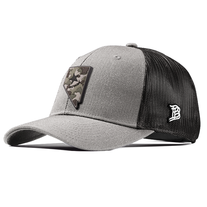 Nevada Camo PVC Curved Trucker
