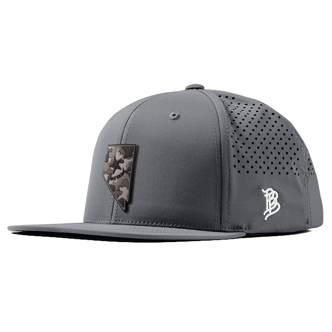 Nevada Camo PVC Flat Performance Hat