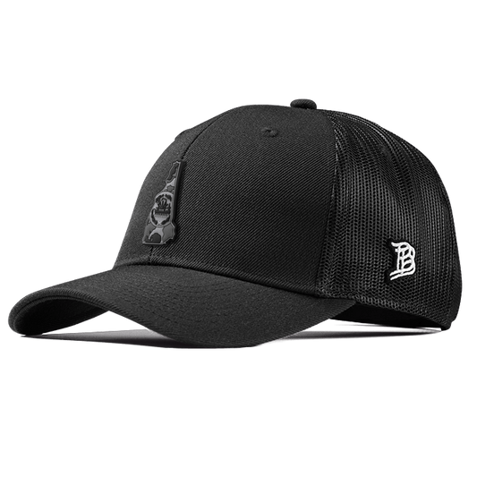 New Hampshire Camo PVC Curved Trucker
