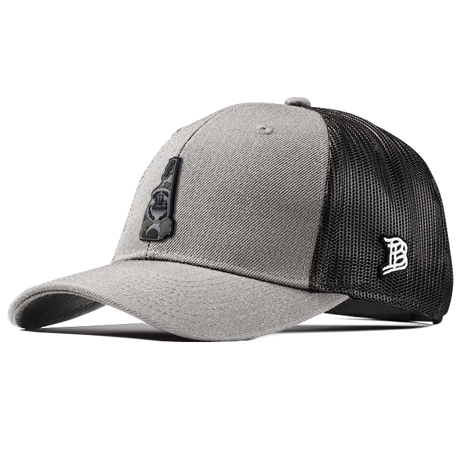 New Hampshire Camo PVC Curved Trucker