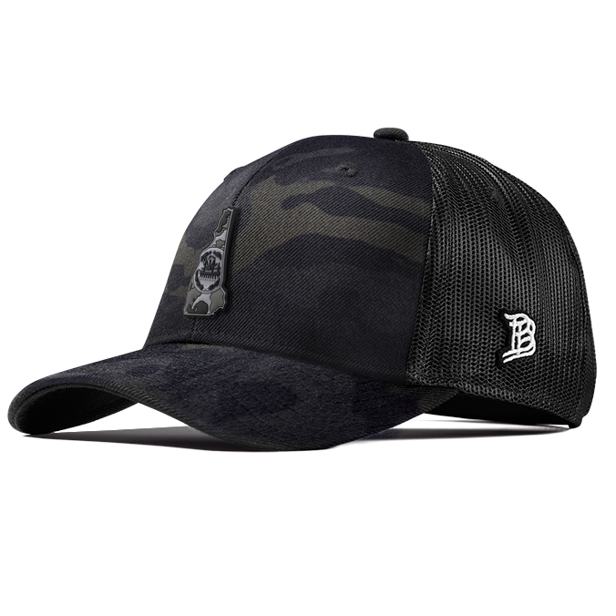 New Hampshire Camo PVC Curved Trucker