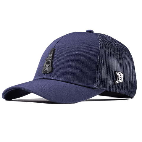New Hampshire Camo Flexfit Snapback Trucker Back CURVED